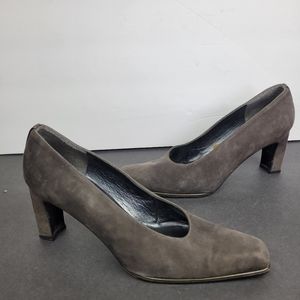 Stuart Weitzman Grey Suede heels 7